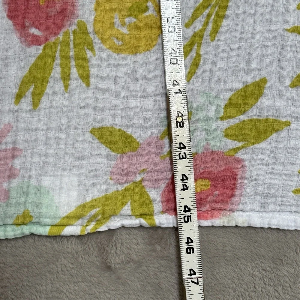 CLOUD ISLAND Baby Girl Soft Swaddle Blanket Muslin 100% Cotton Flowers 41